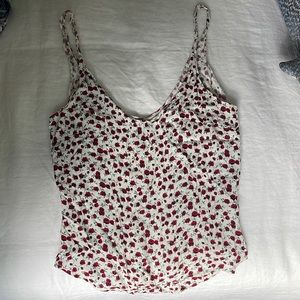 Reformation crepe rose tank